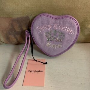 Juicy Couture Royal Lavender Heart Wristlet